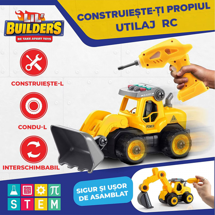 Set Masina de Jucarie 4 in 1, STEM [3]