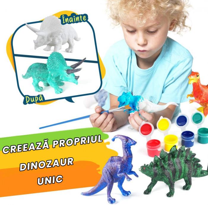 Set pictura cu 10 dinozauri de colorat [3]