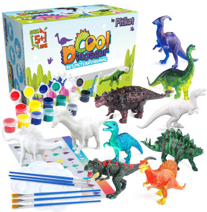 Set pictura cu 10 dinozauri de colorat [1]
