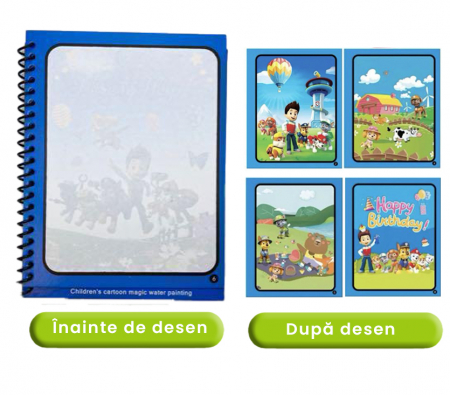 Carte de colorat cu apa Magic Book - Paw Patrol [5]