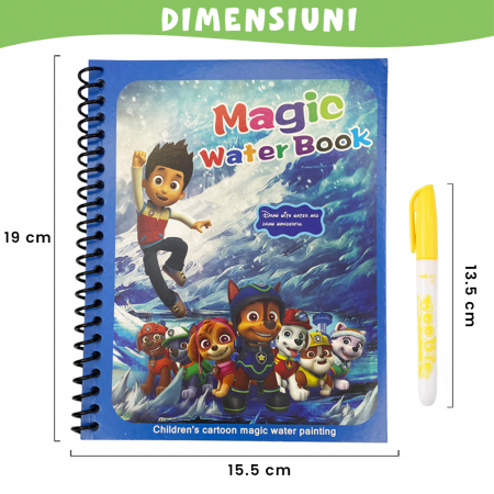 Carte de colorat cu apa Magic Book - Paw Patrol [2]