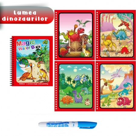 carte de colorat cu apa dinozauri [1]
