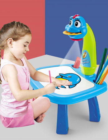 Jucarie educationala tip tabla - dinozaur albastru [8]
