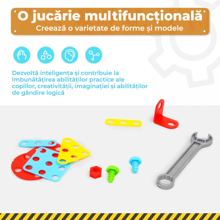 Jucarie educativa si interactiva STEM 240 piese 3D [4]