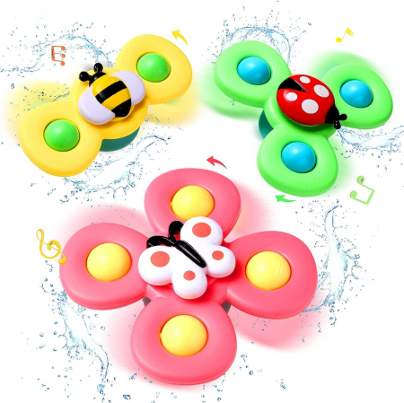 Bebelusi - Jucarie interactiva pentru bebelusi, set 3 piese buburuza, fluture, albinuta