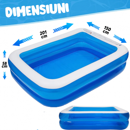 Piscina Gonflabila Dreptunghiulara 2 Straturi [13]