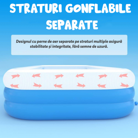 Piscina Gonflabila Dreptunghiulara 180x130x56 cm [6]