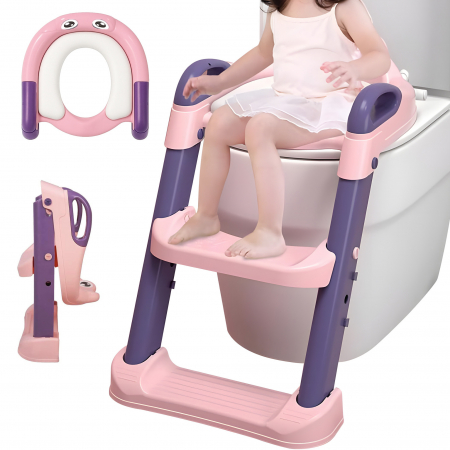 Bebelusi - Reductor WC copii, Roz/Mov