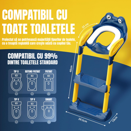 Reductor WC copii , Albastru/Galben [1]