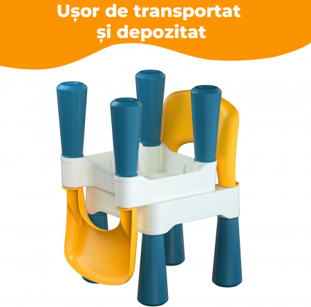 Scaunel pentru copii culoare alb - galben [2]