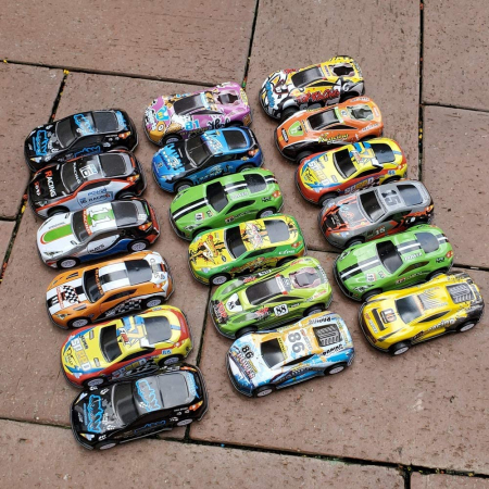 Set 10 masinute de curse din Aliaj,1:64, Multicolor [3]