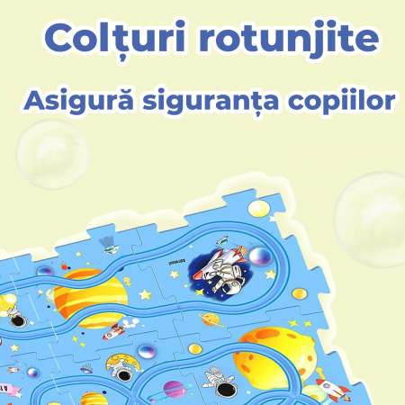 Set 25 piese traseu puzzle racer culoare Albastru Inchis [4]