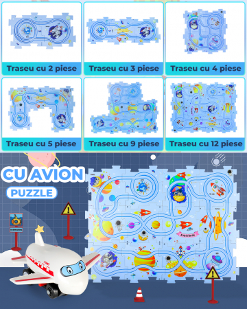 Set 25 piese traseu puzzle racer culoare Albastru Inchis [6]
