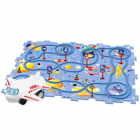 Set 25 piese traseu puzzle racer culoare Albastru Inchis [1]