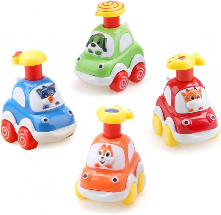Bebelusi - Set 4 Masinute de jucarie cu frictiune