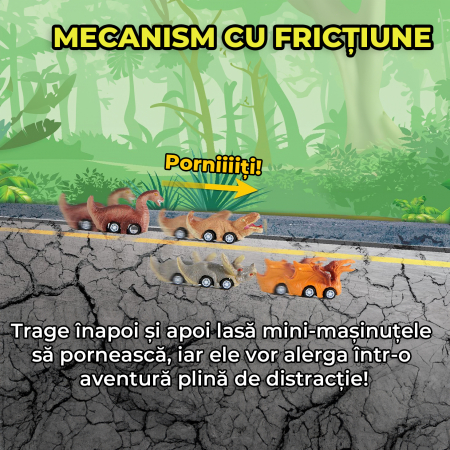 Set camion trailer de jucarie pentru transport, T-Rex [7]