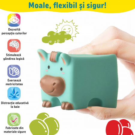 Set cuburi moi interactive in forma de animalute pentru bebelusi [10]