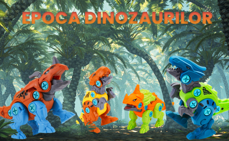 Set asamblare dinozauri copii [7]