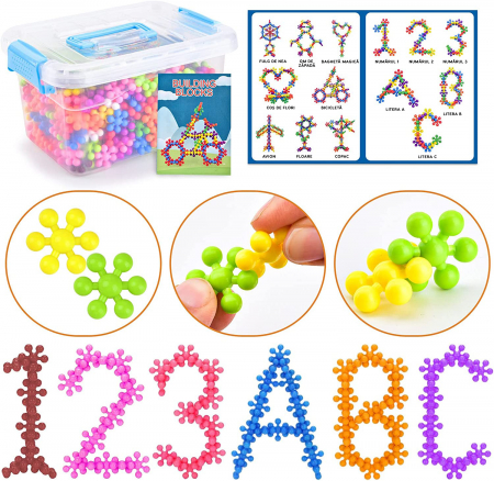 Jucarii STEM - Set de constructie stelute STEM 400 piese