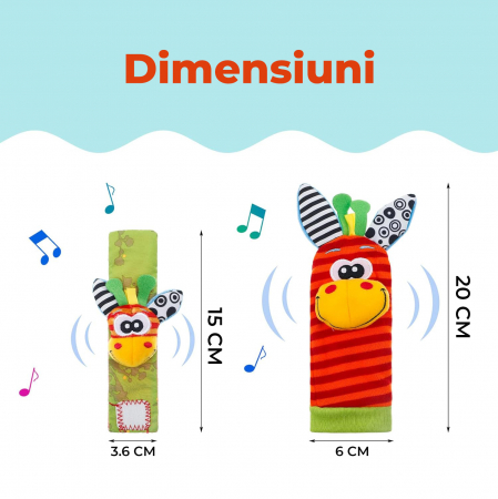 Set jucarii interactive pentru bebelusi, model girafa [9]