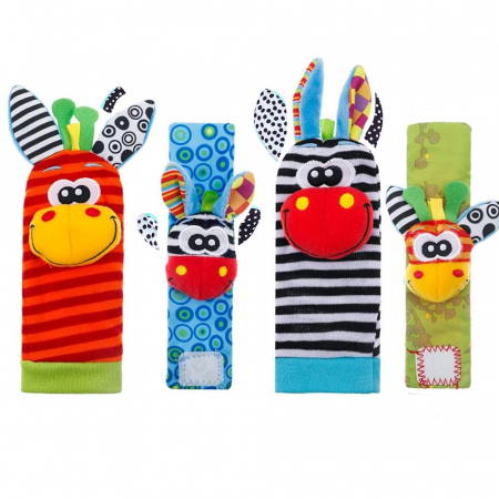 Bebelusi - Set jucarii interactive pentru bebelusi, model girafa