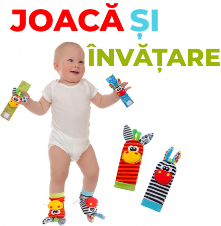 Set jucarii interactive pentru bebelusi, model girafa [6]