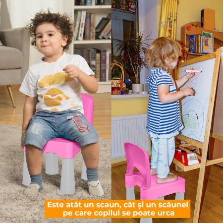 Set Masa cu 2 Scaune pentru copii roz [3]