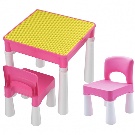 Masute - Set Masa cu 2 Scaune pentru copii roz
