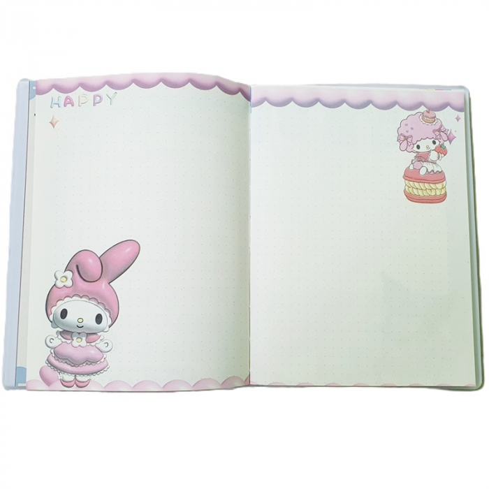 Agenda 135 x 185 mm cu coperta buretata si imagine KUROMI [3]