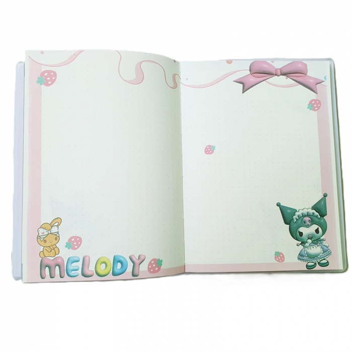 Agenda 135 x 185 mm cu coperta buretata si imagine KUROMI [2]