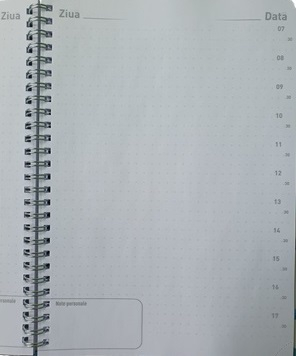Agenda nedatata 17x24 cm cu spira, motiv Umbrela, coperta tare, 192 pagini [2]