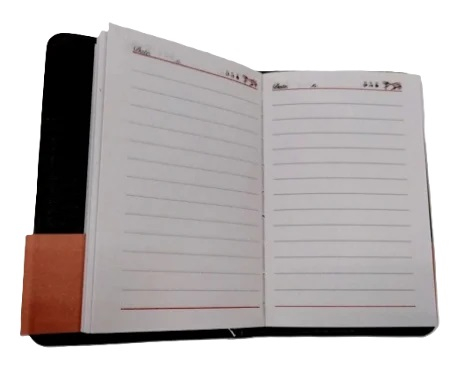 Agenda nedatata 90k coperta maro 80 mm x 120 mm. [2]