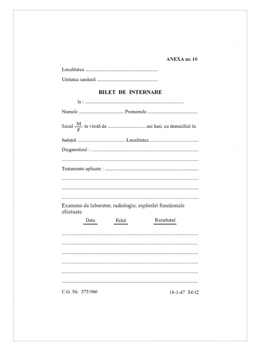Bilet de internare [1]