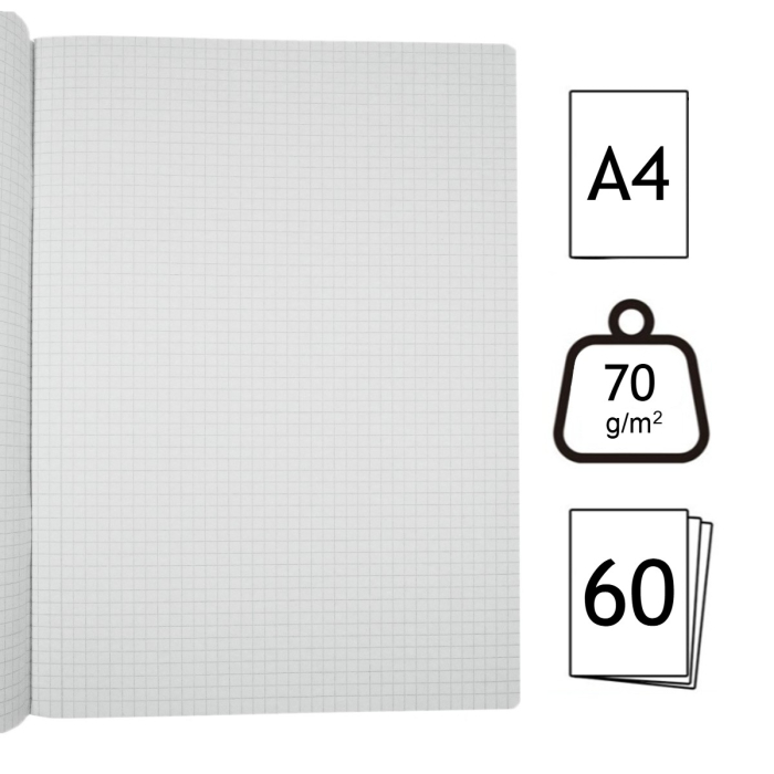 Caiet A4 60 file Coperti plastic Atinge Excelenta [3]