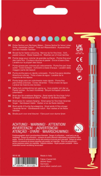 CARIOCA 10 CULORI PASTEL 2 CAPETE FABER-CASTELL [2]
