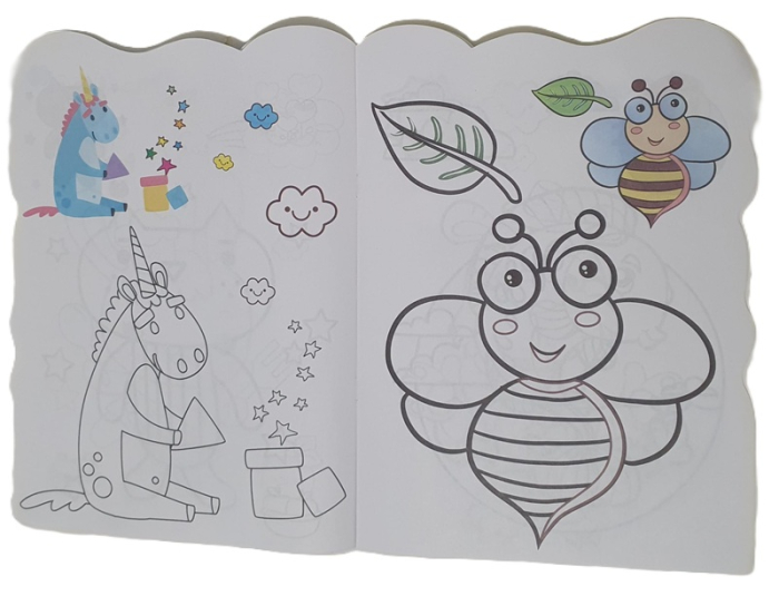 Caiet  de colorat Broscuta cu margini ondulate [2]