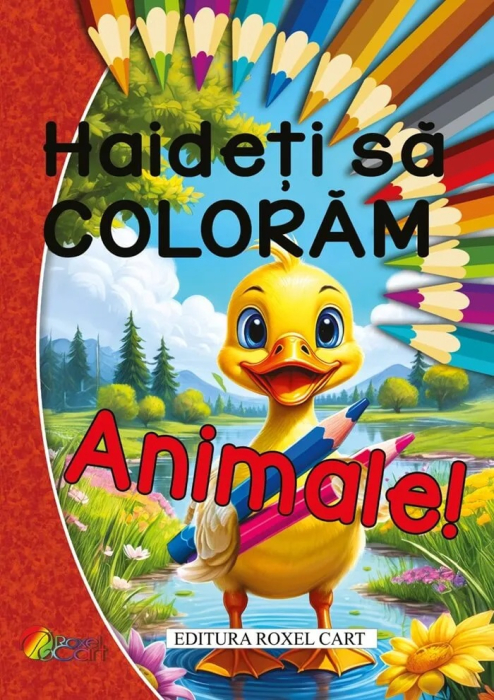 Carte de colorat Haideti sa coloram - Animale 64 pagini [1]