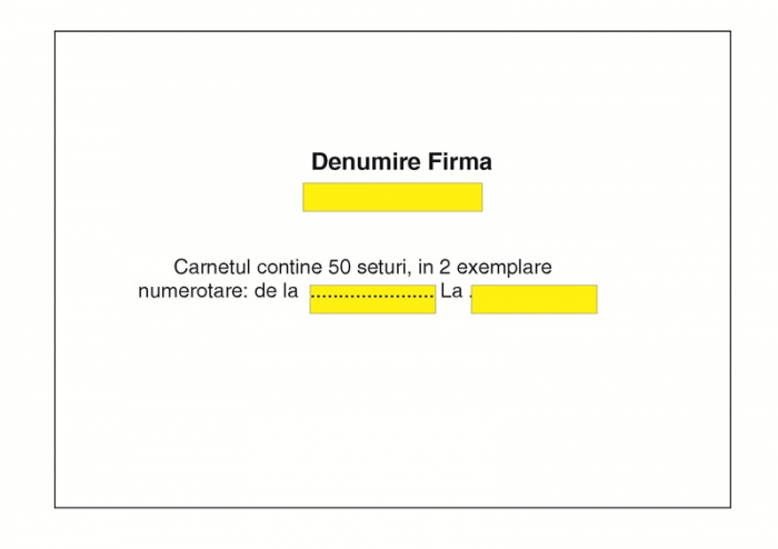 Chitantier personalizat 2 ex. C5 pentru firma + numerotare  + coperta personalizata si cu numerotare [2]