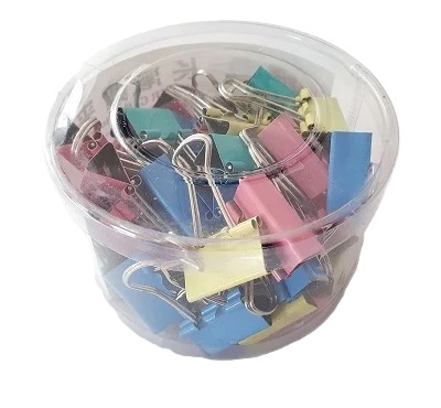 Clips metalic colorat 25 mm 48/cutie [2]