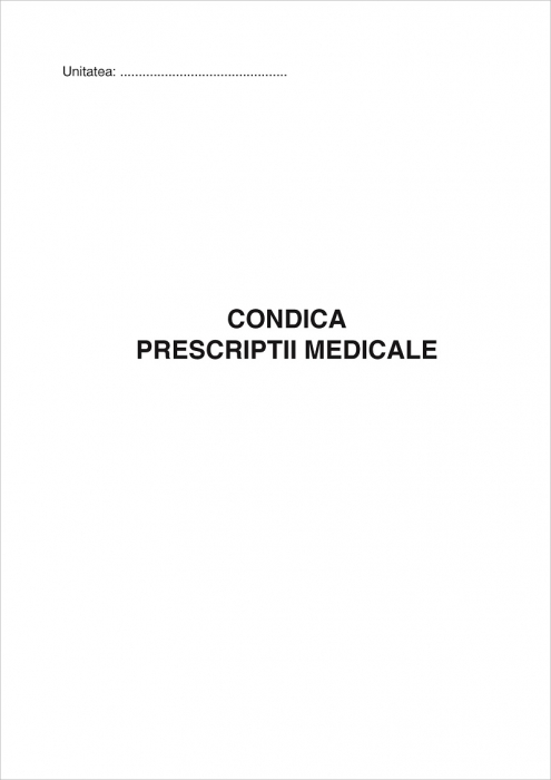 Condica prescriptii medicale [1]