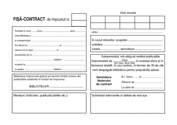 Fisa contract de imprumut [1]