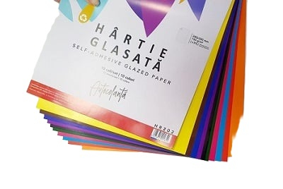 Hartie glasata autocolanta 10/coli/set DACO 24X34 CM [2]