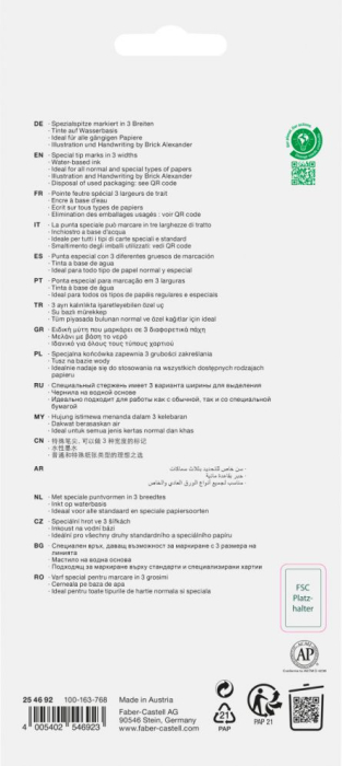 Marker evidentiator Faber 8/set Graffiti FC254692 [3]