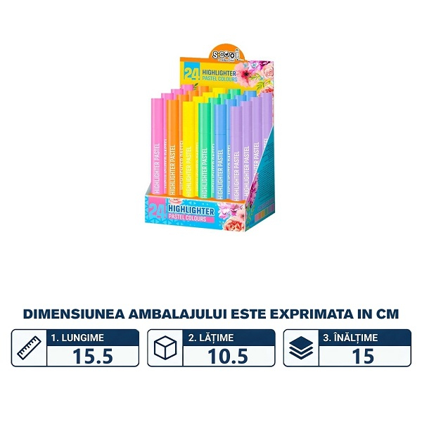 MArker evidentiator S-Cool culori pastelate SC1383 [2]