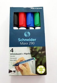 Marker White Board + Flipchart Schneider 4/set MAX 290 [2]