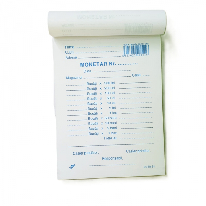 Monetar autocopiativ 2 ex. cu perfor [1]