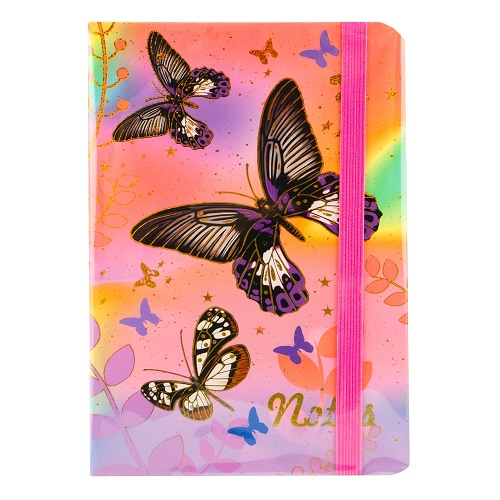 Notes A5 cu elastic, 80 file, Butterfly [3]