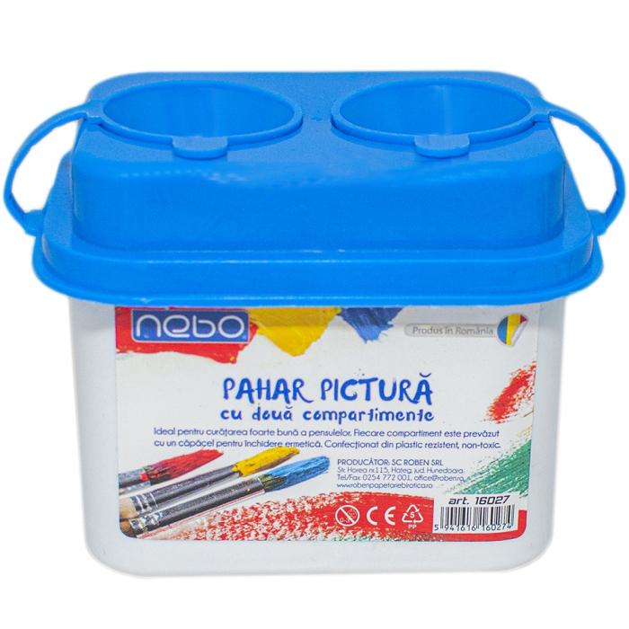 Pahar pictura cu 2 compartimente - NEBO [2]