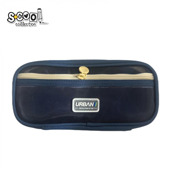 Penar borseta Urban, 2 fermoare, BLUE, 22.5x5x11 cm - S-COOL [1]