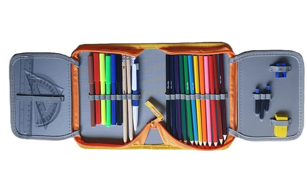 Penar echipat Schoolfriendly 1 fermoar 2 extensii 31piese Model Fluturi [3]